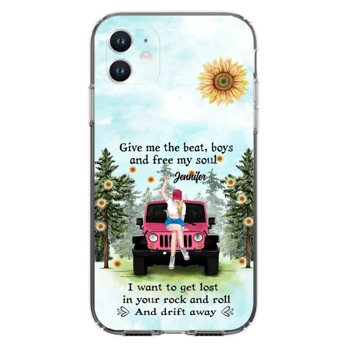 Custom Personalized Off-road Girl Phone Case - Case For iPhone and Samsung - I Want To Get Lost In Your Rock and Roll