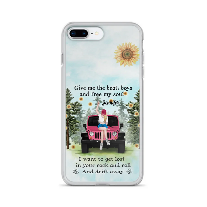 Custom Personalized Off-road Girl Phone Case - Case For iPhone and Samsung - I Want To Get Lost In Your Rock and Roll