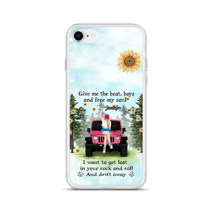 Custom Personalized Off-road Girl Phone Case - Case For iPhone and Samsung - I Want To Get Lost In Your Rock and Roll