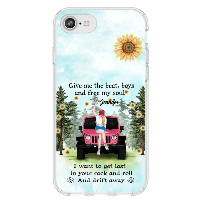 Custom Personalized Off-road Girl Phone Case - Case For iPhone and Samsung - I Want To Get Lost In Your Rock and Roll