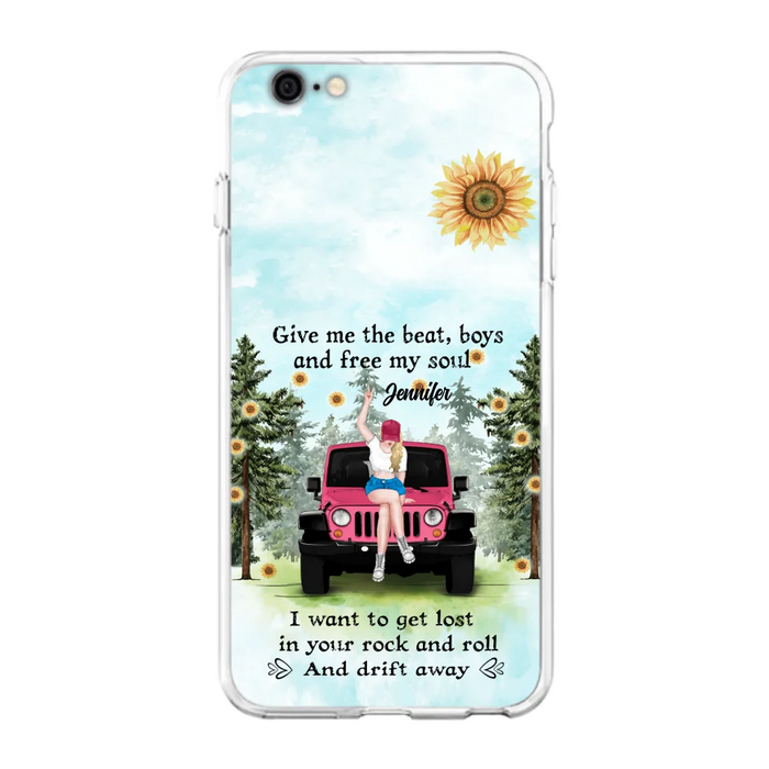 Custom Personalized Off-road Girl Phone Case - Case For iPhone and Samsung - I Want To Get Lost In Your Rock and Roll