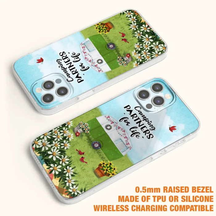 Custom Personalized Happy Campers Phone Case - Gift Idea For Camping Lover - Case For iPhone And Samsung