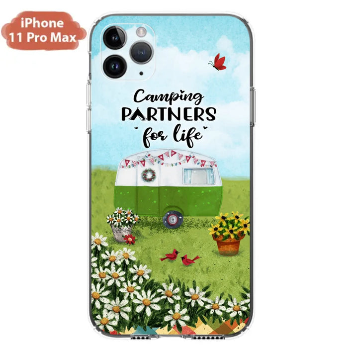 Custom Personalized Happy Campers Phone Case - Gift Idea For Camping Lover - Case For iPhone And Samsung