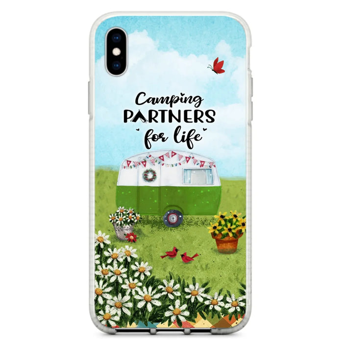 Custom Personalized Happy Campers Phone Case - Gift Idea For Camping Lover - Case For iPhone And Samsung