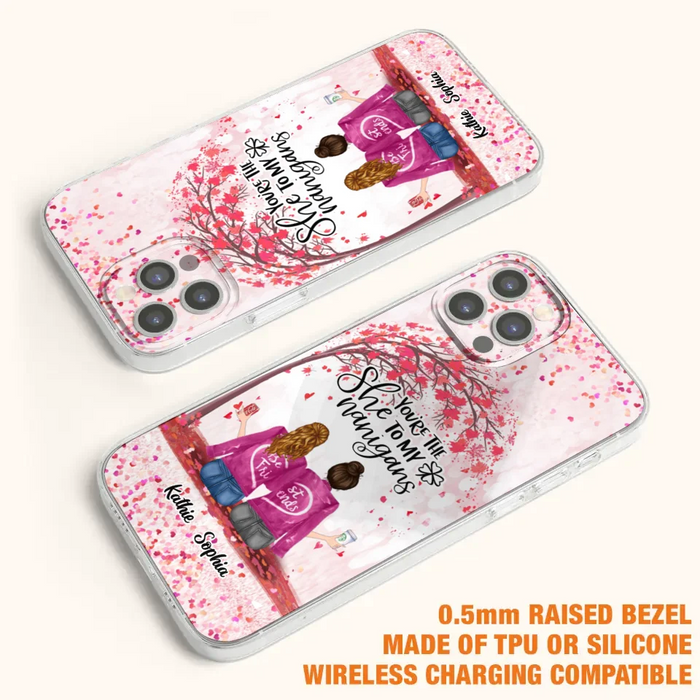 Custom Personalized We Are Best Friends Phone Case - Gift Idea For Friends/ Besties/ Sisters - Upto 5 Girls - You're The She To My Nanigans - Case For iPhone & Samsung