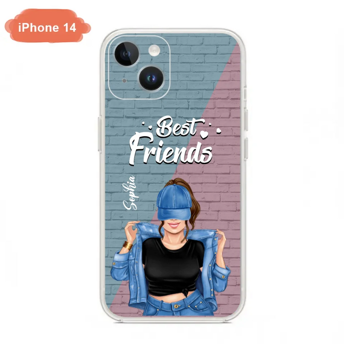 Custom Personalized Besties Phone Case - Gift For Friends/ Besties - Best Friends Forever And Ever - Case For iPhone And Samsung