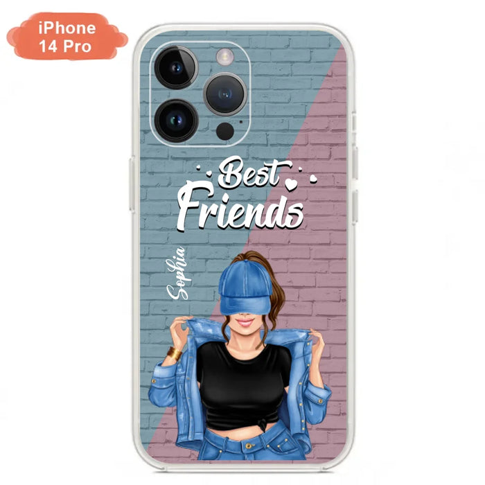 Custom Personalized Besties Phone Case - Gift For Friends/ Besties - Best Friends Forever And Ever - Case For iPhone And Samsung