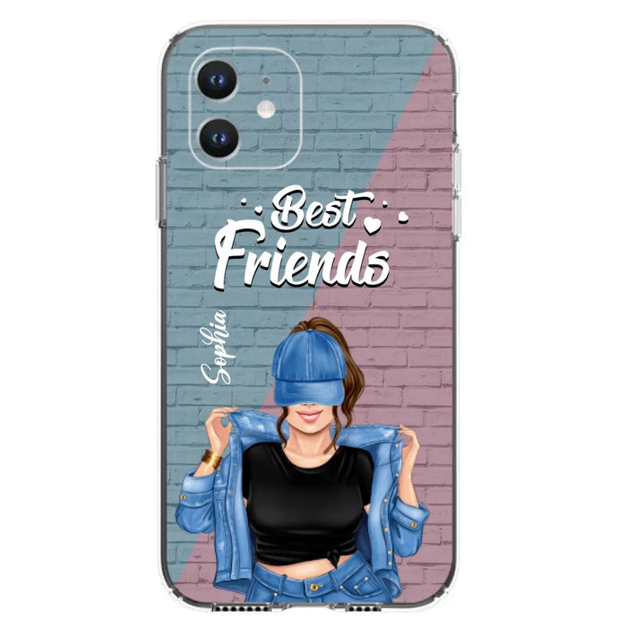 Custom Personalized Besties Phone Case - Gift For Friends/ Besties - Best Friends Forever And Ever - Case For iPhone And Samsung