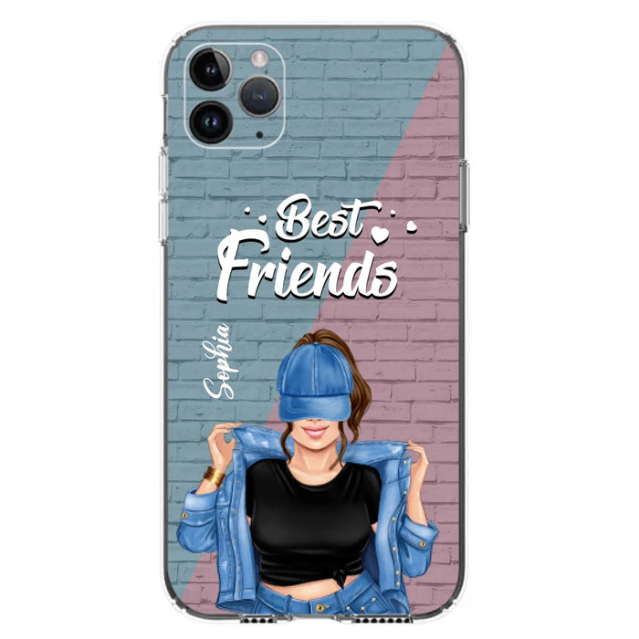 Custom Personalized Besties Phone Case - Gift For Friends/ Besties - Best Friends Forever And Ever - Case For iPhone And Samsung