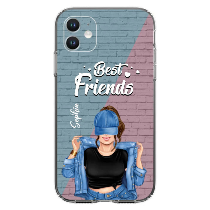 Custom Personalized Besties Phone Case - Gift For Friends/ Besties - Best Friends Forever And Ever - Case For iPhone And Samsung