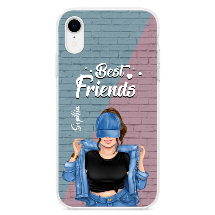 Custom Personalized Besties Phone Case - Gift For Friends/ Besties - Best Friends Forever And Ever - Case For iPhone And Samsung