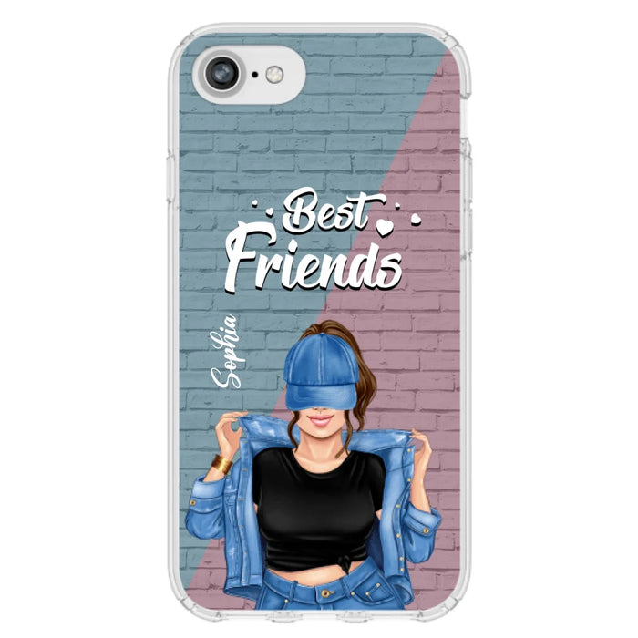 Custom Personalized Besties Phone Case - Gift For Friends/ Besties - Best Friends Forever And Ever - Case For iPhone And Samsung