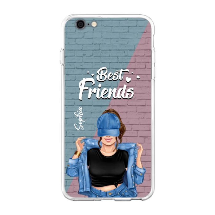 Custom Personalized Besties Phone Case - Gift For Friends/ Besties - Best Friends Forever And Ever - Case For iPhone And Samsung