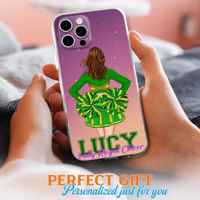 Custom Personalized Cheerleading Phone Case - Birthday Gift For Cheerleading Coach, Cheerleader - Case For iPhone And Samsung