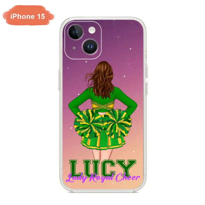 Custom Personalized Cheerleading Phone Case - Birthday Gift For Cheerleading Coach, Cheerleader - Case For iPhone And Samsung