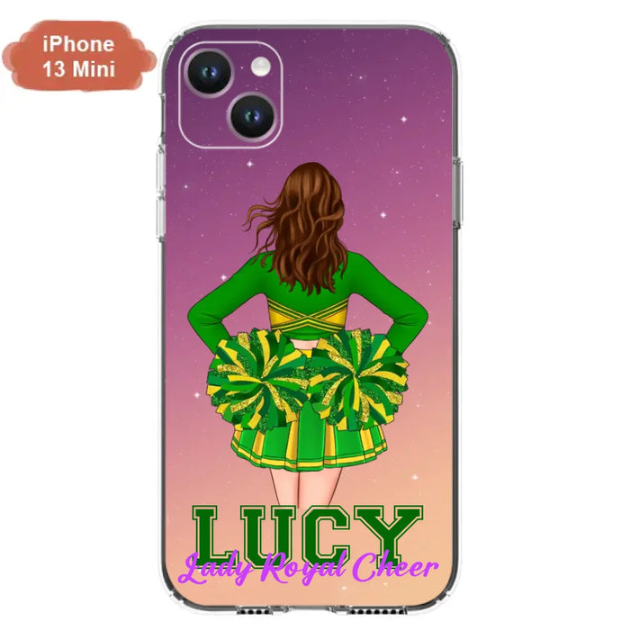 Custom Personalized Cheerleading Phone Case - Birthday Gift For Cheerleading Coach, Cheerleader - Case For iPhone And Samsung