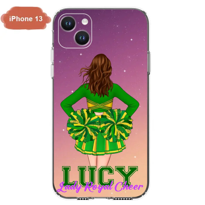 Custom Personalized Cheerleading Phone Case - Birthday Gift For Cheerleading Coach, Cheerleader - Case For iPhone And Samsung