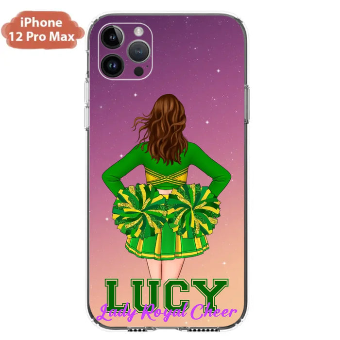 Custom Personalized Cheerleading Phone Case - Birthday Gift For Cheerleading Coach, Cheerleader - Case For iPhone And Samsung