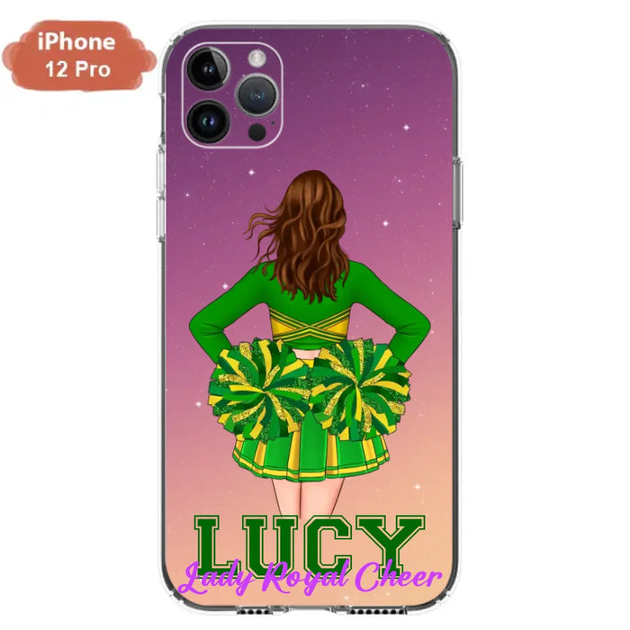 Custom Personalized Cheerleading Phone Case - Birthday Gift For Cheerleading Coach, Cheerleader - Case For iPhone And Samsung