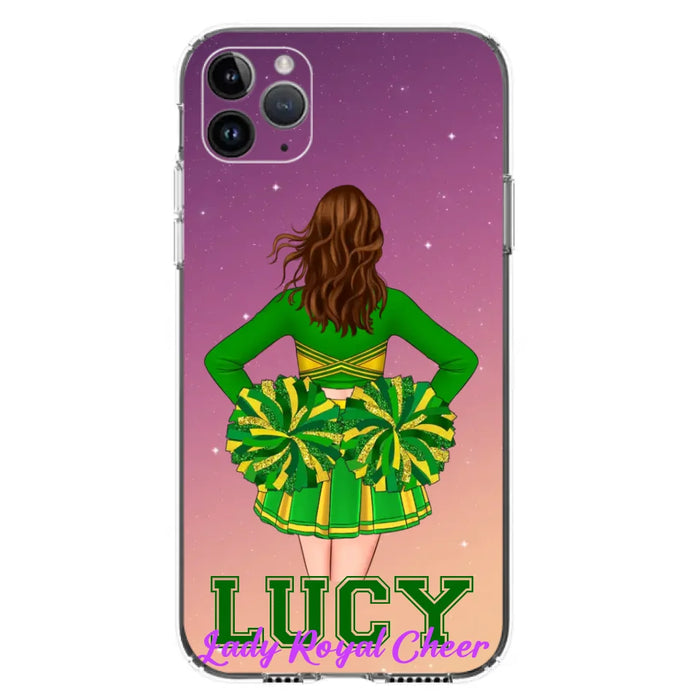 Custom Personalized Cheerleading Phone Case - Birthday Gift For Cheerleading Coach, Cheerleader - Case For iPhone And Samsung