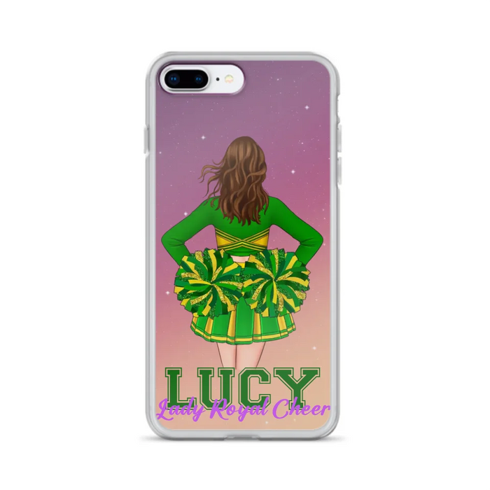 Custom Personalized Cheerleading Phone Case - Birthday Gift For Cheerleading Coach, Cheerleader - Case For iPhone And Samsung