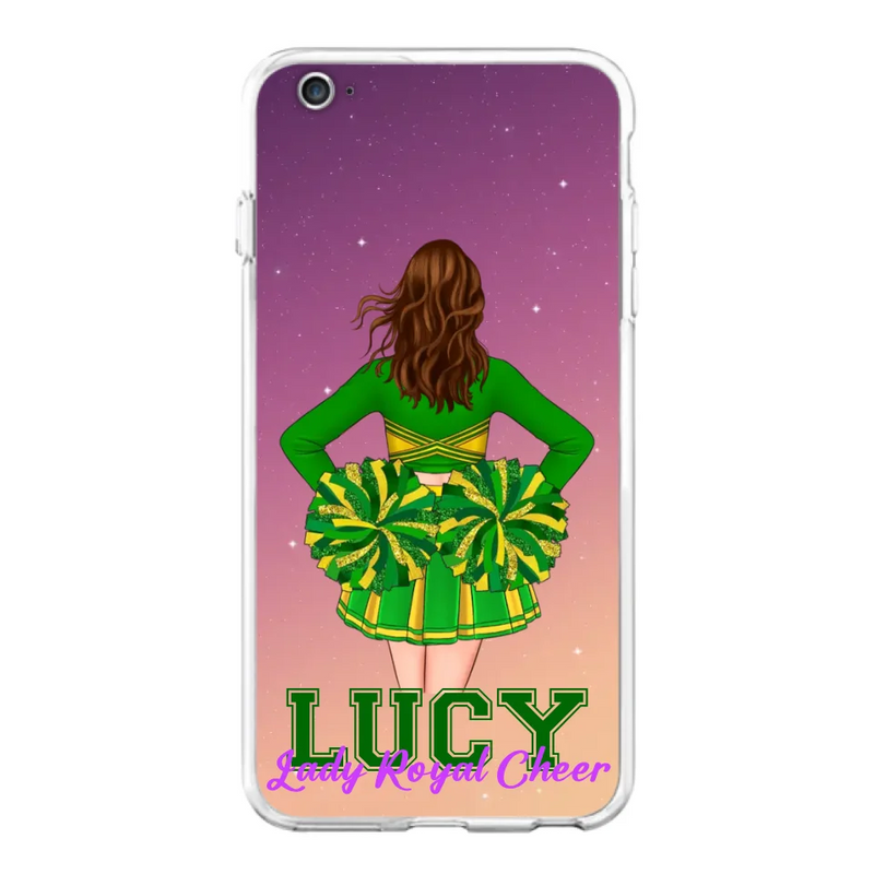Personalized Cheerleading Phone Case - Birthday Gift For Cheerleading Coach, Cheerleader - Case For iPhone And Samsung