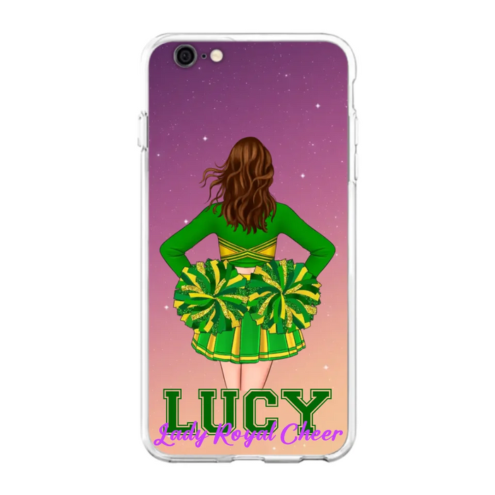 Custom Personalized Cheerleading Phone Case - Birthday Gift For Cheerleading Coach, Cheerleader - Case For iPhone And Samsung