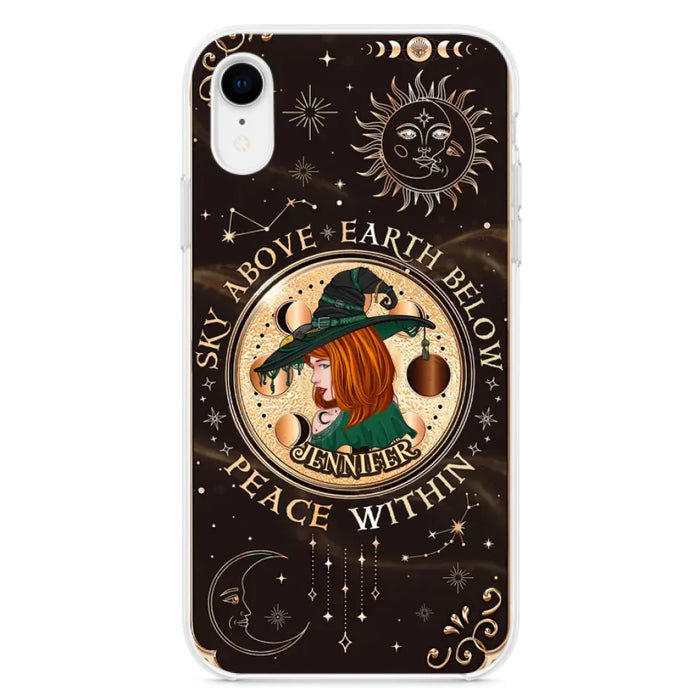 Custom Personalized Witch Phone Case - Gift Idea For Girl - Wiccan Decor/Pagan Decor - As Above So Below - Cases For iPhone And Samsung