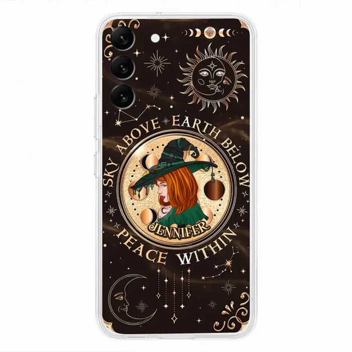 Custom Personalized Witch Phone Case - Gift Idea For Girl - Wiccan Decor/Pagan Decor - As Above So Below - Cases For iPhone And Samsung