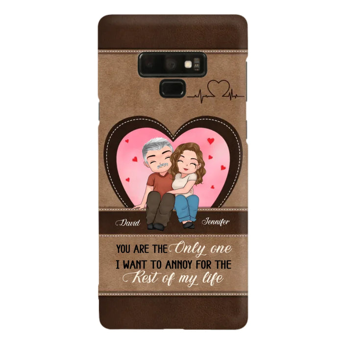 Custom Personalized Couple Phone Case - Gift Idea For Couple - You Are The Only  One I Want To Annoy For The Rest Of My Life