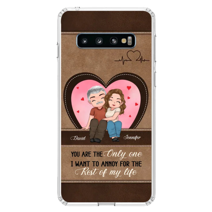 Custom Personalized Couple Phone Case - Gift Idea For Couple - You Are The Only  One I Want To Annoy For The Rest Of My Life