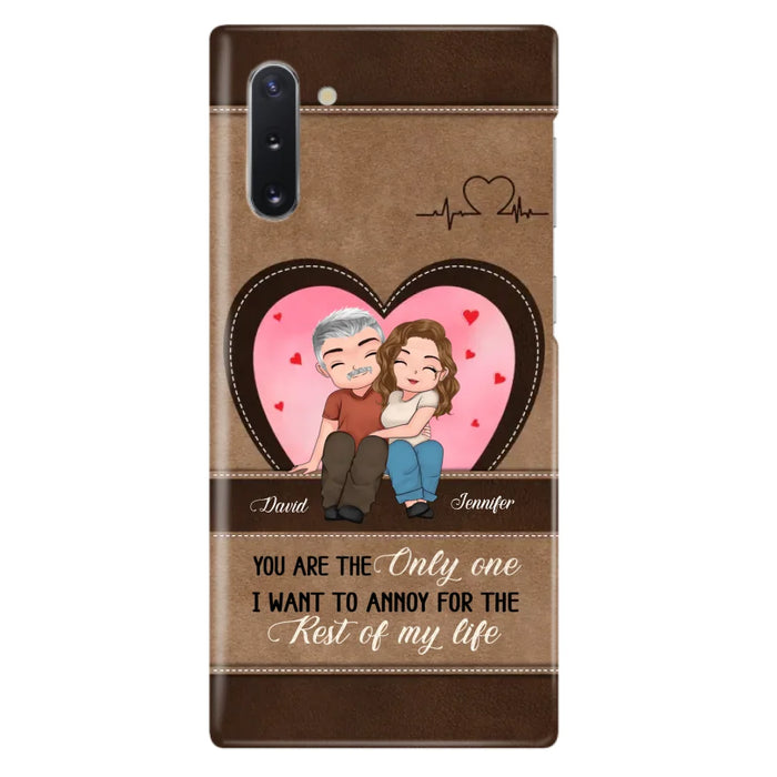 Custom Personalized Couple Phone Case - Gift Idea For Couple - You Are The Only  One I Want To Annoy For The Rest Of My Life