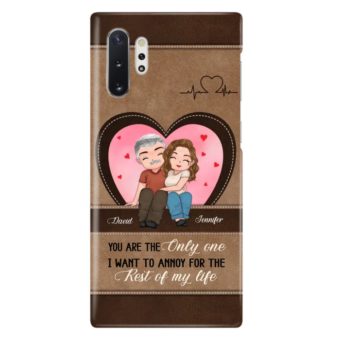 Custom Personalized Couple Phone Case - Gift Idea For Couple - You Are The Only  One I Want To Annoy For The Rest Of My Life