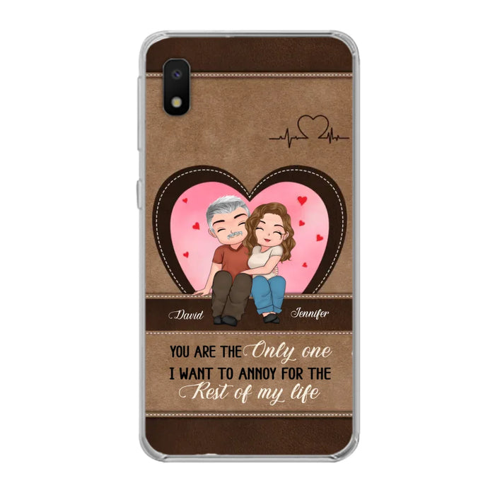 Custom Personalized Couple Phone Case - Gift Idea For Couple - You Are The Only  One I Want To Annoy For The Rest Of My Life