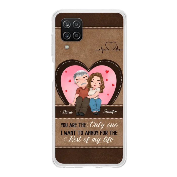 Custom Personalized Couple Phone Case - Gift Idea For Couple - You Are The Only  One I Want To Annoy For The Rest Of My Life