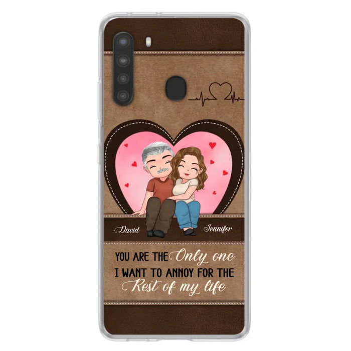 Custom Personalized Couple Phone Case - Gift Idea For Couple - You Are The Only  One I Want To Annoy For The Rest Of My Life