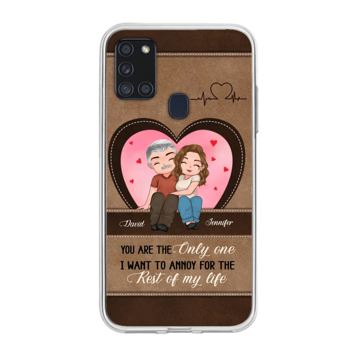 Custom Personalized Couple Phone Case - Gift Idea For Couple - You Are The Only  One I Want To Annoy For The Rest Of My Life