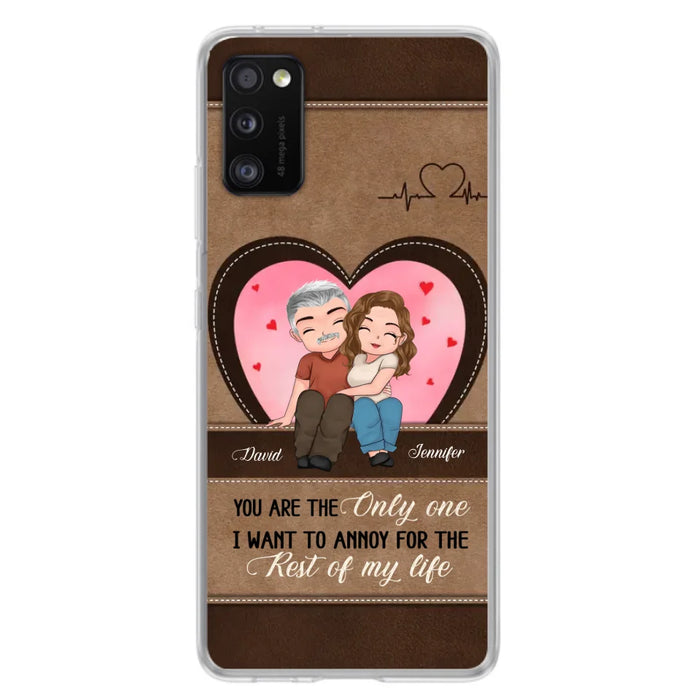 Custom Personalized Couple Phone Case - Gift Idea For Couple - You Are The Only  One I Want To Annoy For The Rest Of My Life