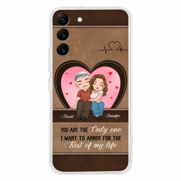 Custom Personalized Couple Phone Case - Gift Idea For Couple - You Are The Only  One I Want To Annoy For The Rest Of My Life