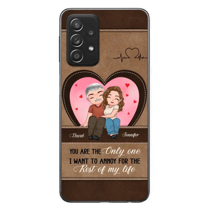 Custom Personalized Couple Phone Case - Gift Idea For Couple - You Are The Only  One I Want To Annoy For The Rest Of My Life