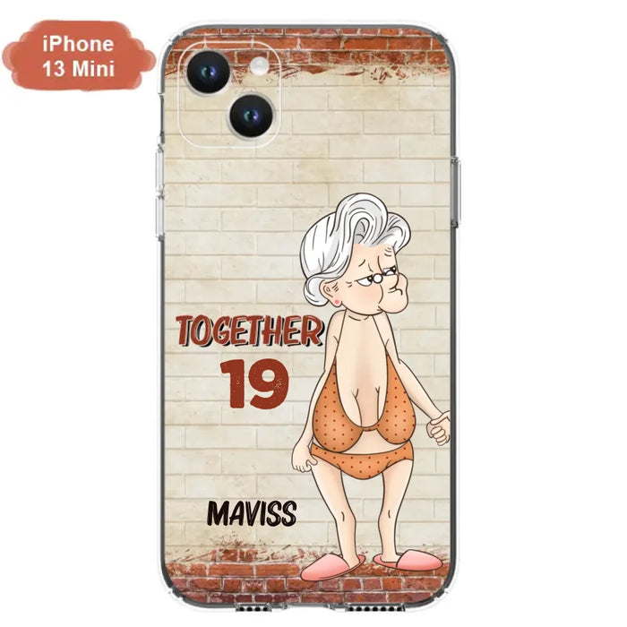 Custom Personalized Old Couple Phone Case - Gift Idea For Old Couple - Gift For Him/Her - Case For iPhone And Samsung