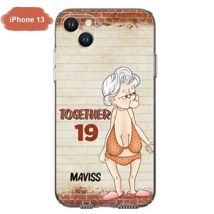 Custom Personalized Old Couple Phone Case - Gift Idea For Old Couple - Gift For Him/Her - Case For iPhone And Samsung