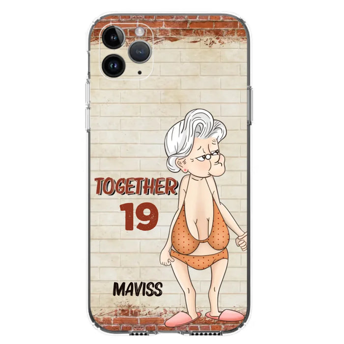 Custom Personalized Old Couple Phone Case - Gift Idea For Old Couple - Gift For Him/Her - Case For iPhone And Samsung