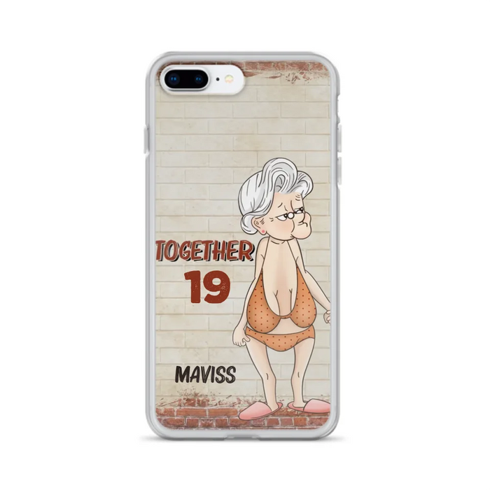 Custom Personalized Old Couple Phone Case - Gift Idea For Old Couple - Gift For Him/Her - Case For iPhone And Samsung