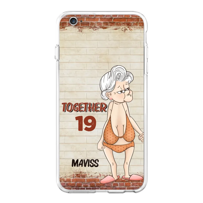 Custom Personalized Old Couple Phone Case - Gift Idea For Old Couple - Gift For Him/Her - Case For iPhone And Samsung