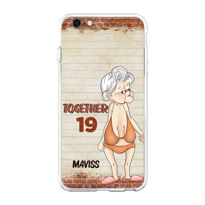 Custom Personalized Old Couple Phone Case - Gift Idea For Old Couple - Gift For Him/Her - Case For iPhone And Samsung