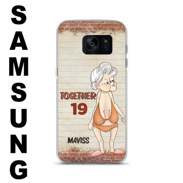 Custom Personalized Old Couple Phone Case - Gift Idea For Old Couple - Gift For Him/Her - Case For iPhone And Samsung