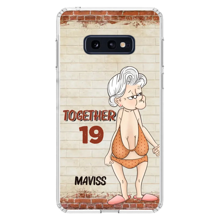 Custom Personalized Old Couple Phone Case - Gift Idea For Old Couple - Gift For Him/Her - Case For iPhone And Samsung