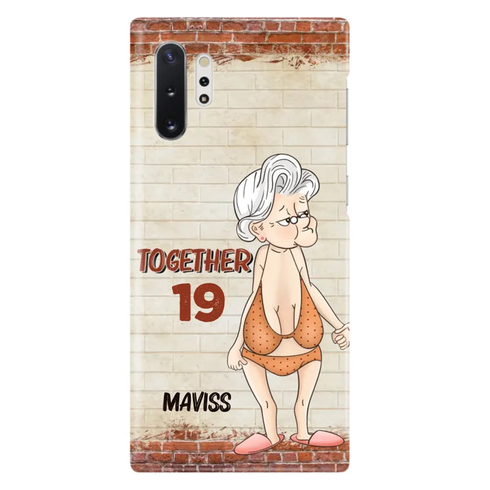 Custom Personalized Old Couple Phone Case - Gift Idea For Old Couple - Gift For Him/Her - Case For iPhone And Samsung