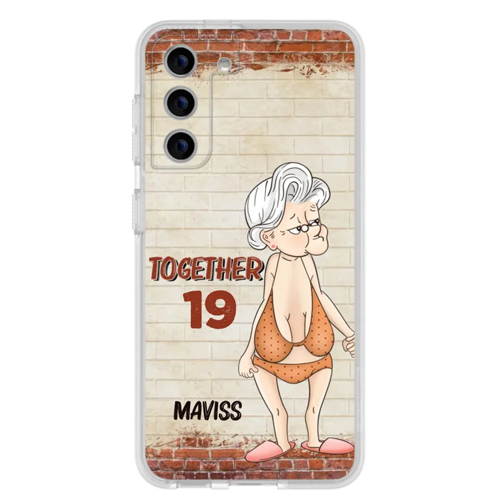 Custom Personalized Old Couple Phone Case - Gift Idea For Old Couple - Gift For Him/Her - Case For iPhone And Samsung